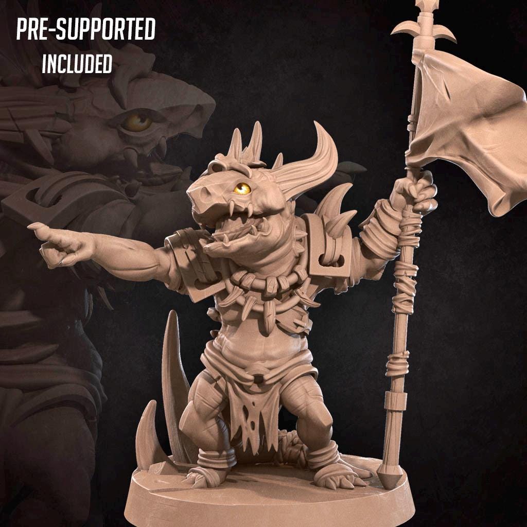 Kobold Squad Leader (Medium) - Tabletop Figure for Dungeons & Dragons, DnD, Pathfinder RPGs, TTRPG