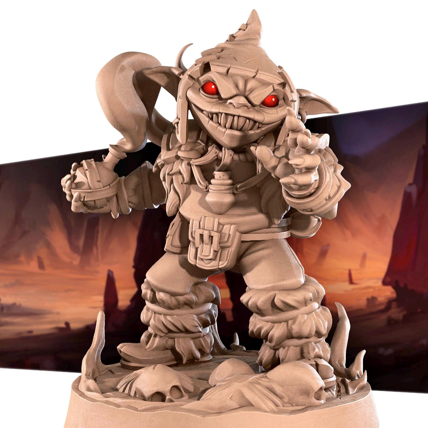 Goblin Alchemist (Medium) - Tabletop Figure for Dungeons & Dragons, DnD, Pathfinder RPGs, TTRPG