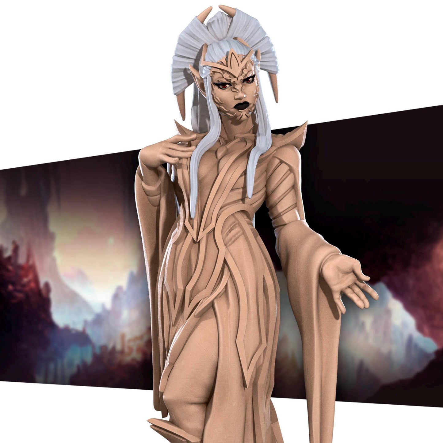 Drow Matron (Medium) - Tabletop Figure for Dungeons & Dragons, DnD, Pathfinder RPGs, TTRPG