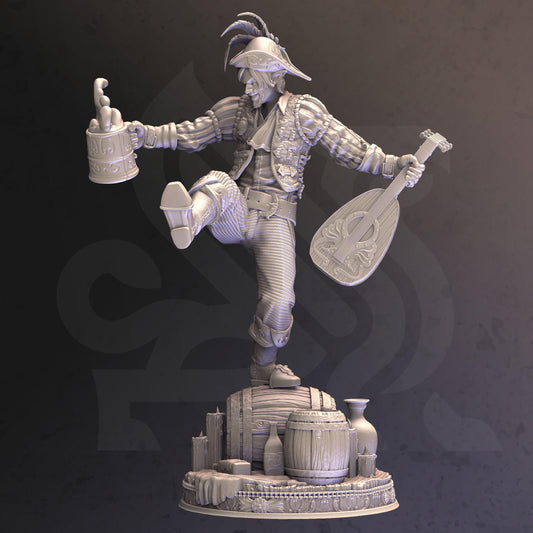 Extravagant Half-Elf Bard - Brekken the Bodacious - Tabletop Figure for Dungeons & Dragons, DnD, Pathfinder RPGs, TTRPG