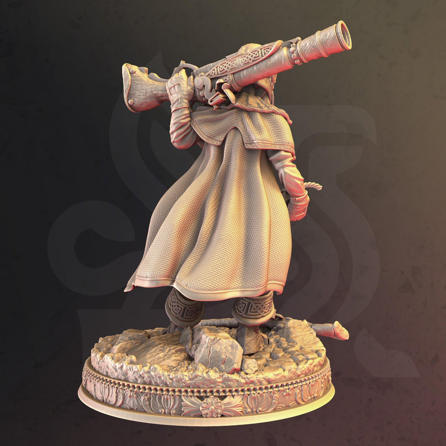 Dwarven Ranger - Brumhilda - Tabletop Figure for Dungeons & Dragons, DnD, Pathfinder RPGs, TTRPG