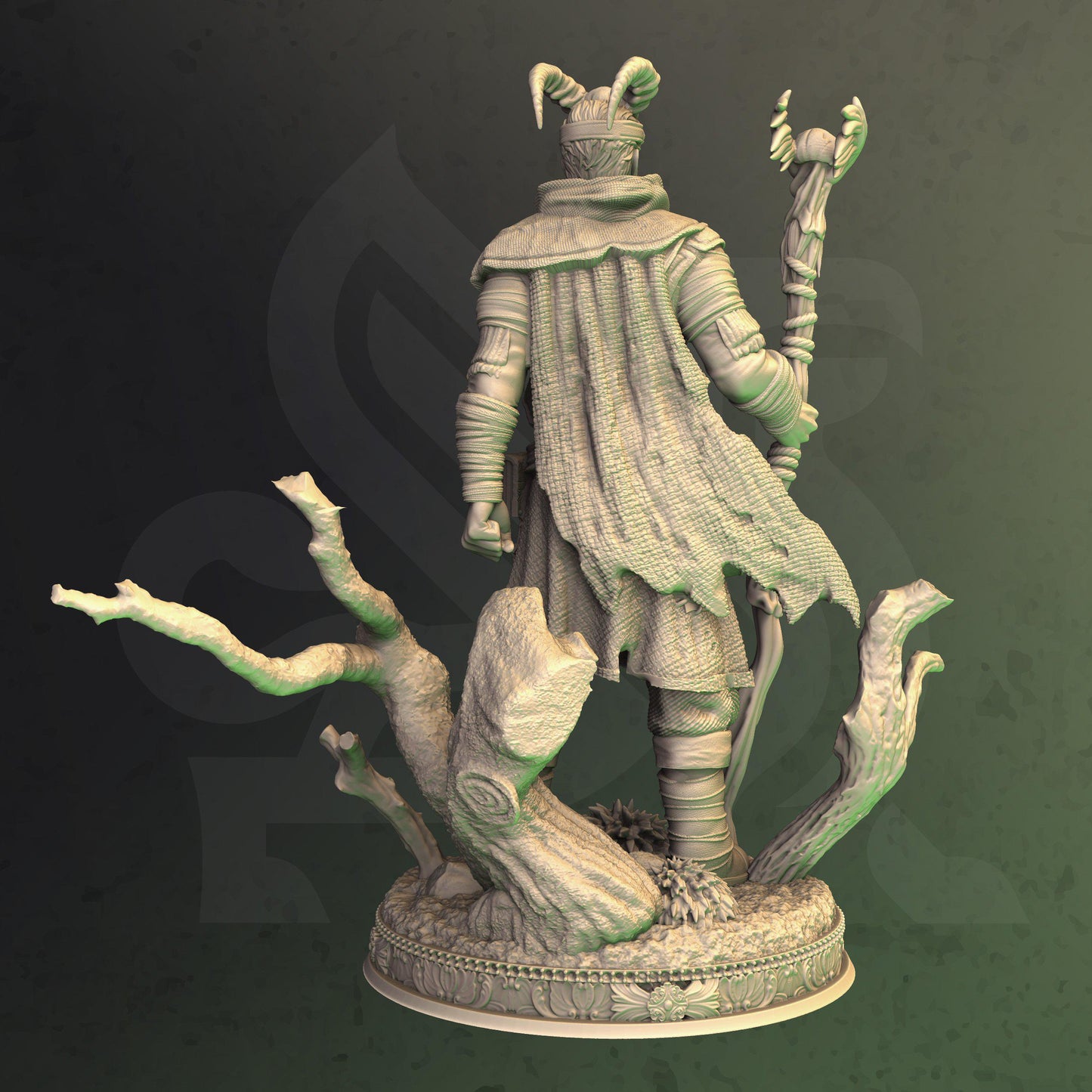 Tiefling Druid - Noranor - Tabletop Figure for Dungeons & Dragons, DnD, Pathfinder RPGs, TTRPG