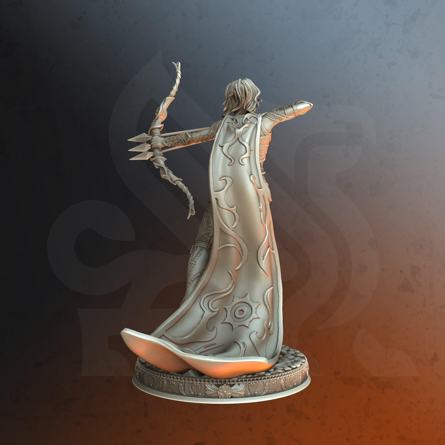 Divine Archer - Sairena - Tabletop Figure for Dungeons & Dragons, DnD, Pathfinder RPGs, TTRPG