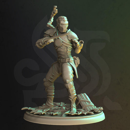 Artificer Commando - Henry - Tabletop Figure for Dungeons & Dragons, DnD, Pathfinder RPGs, TTRPG