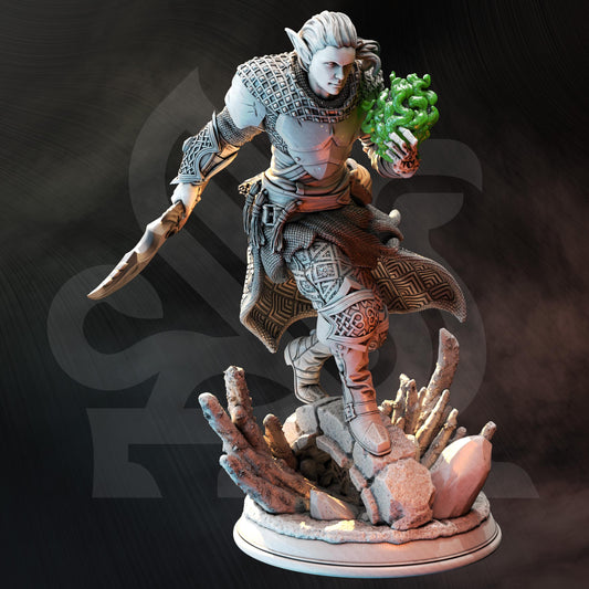 Drow Arcane Trickster - Cordon Blades (Medium) - Tabletop Figure for Dungeons & Dragons, DnD, Pathfinder RPGs, TTRPG