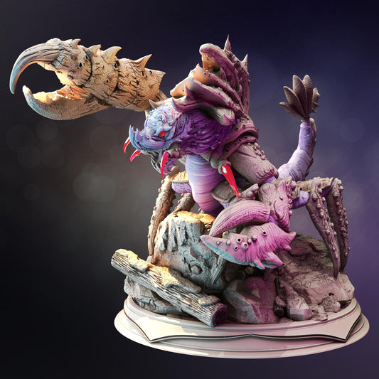 Underdark Crustacean - Bartrok (Large) - 3D Printed Tabletop Figure for Dungeons & Dragons, DnD, Pathfinder RPGs, TTRPG