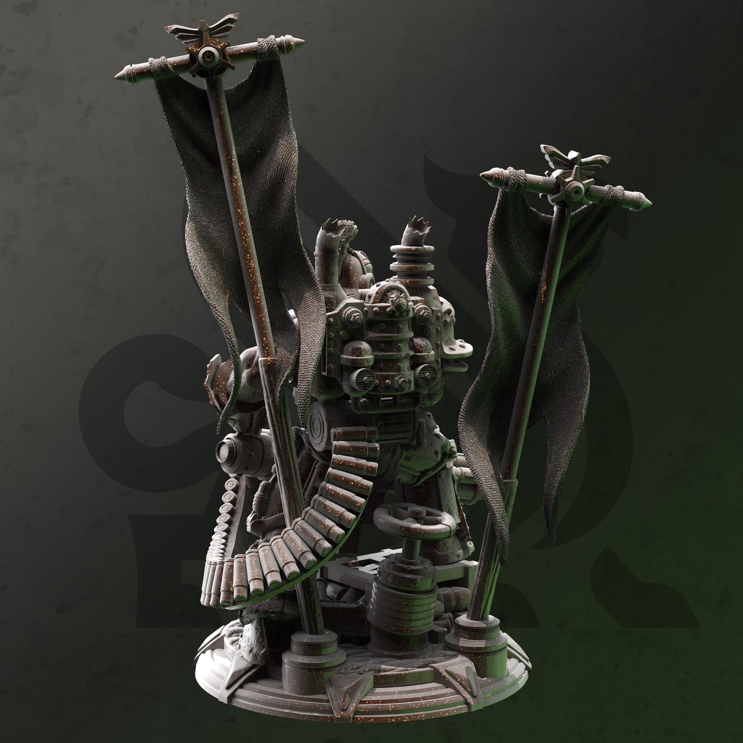 Steampunk Super Soldier - Kartol (Medium) - Tabletop Figure for Dungeons & Dragons, DnD, Pathfinder RPGs, TTRPG