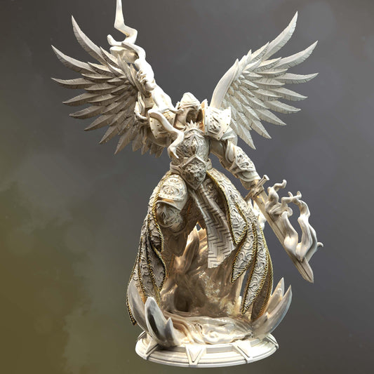 Arch Angel of Justice - Erdrydion (Medium) - 3D Printed Tabletop Figure for Dungeons & Dragons, DnD, Pathfinder RPGs, TTRPG