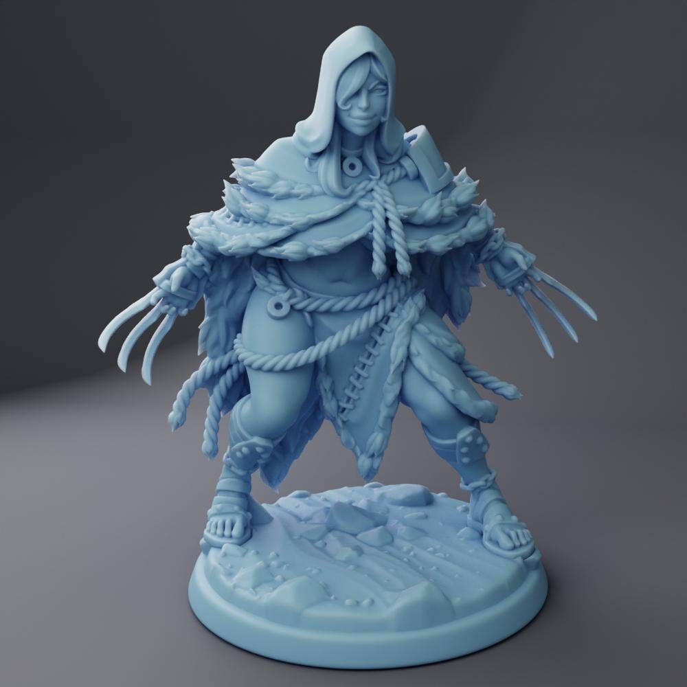 Lynia, Ancient Rogue (Medium) - Tabletop Figure for Dungeons & Dragons, DnD, Pathfinder RPGs, TTRPG