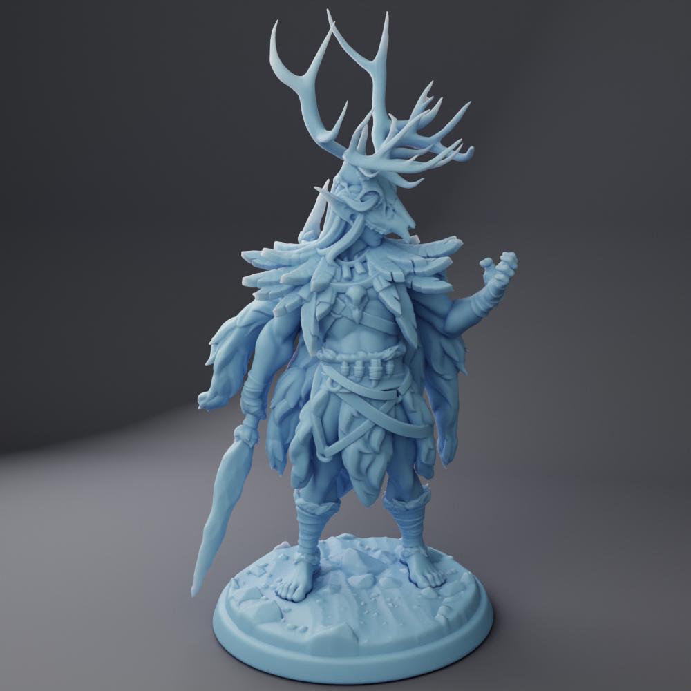 Fara-Isil, Ancient Elf Druid (Medium) - Tabletop Figure for Dungeons & Dragons, DnD, Pathfinder RPGs, TTRPG