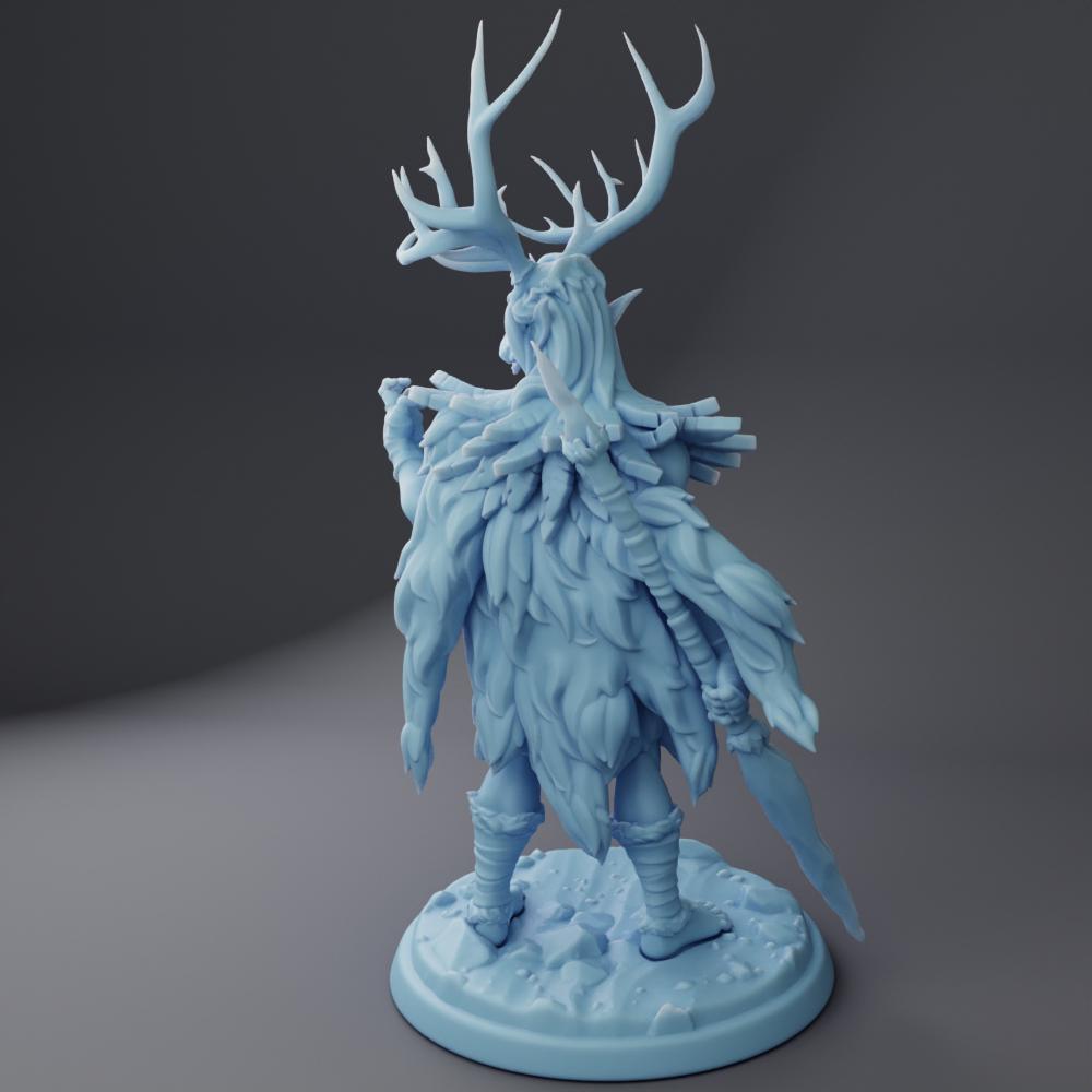 Fara-Isil, Ancient Elf Druid (Medium) - Tabletop Figure for Dungeons & Dragons, DnD, Pathfinder RPGs, TTRPG