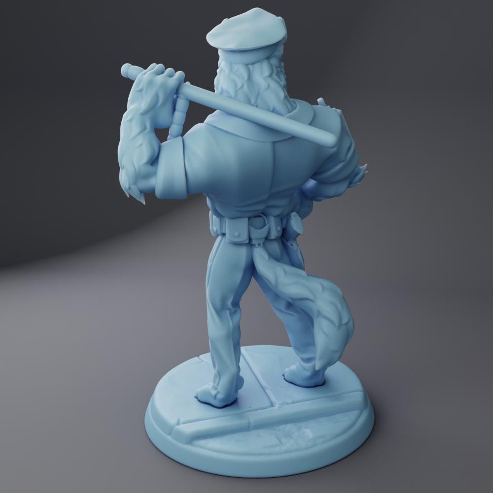 K9 Officer (Medium) - Tabletop Figure for Dungeons & Dragons, DnD, Pathfinder RPGs, TTRPG