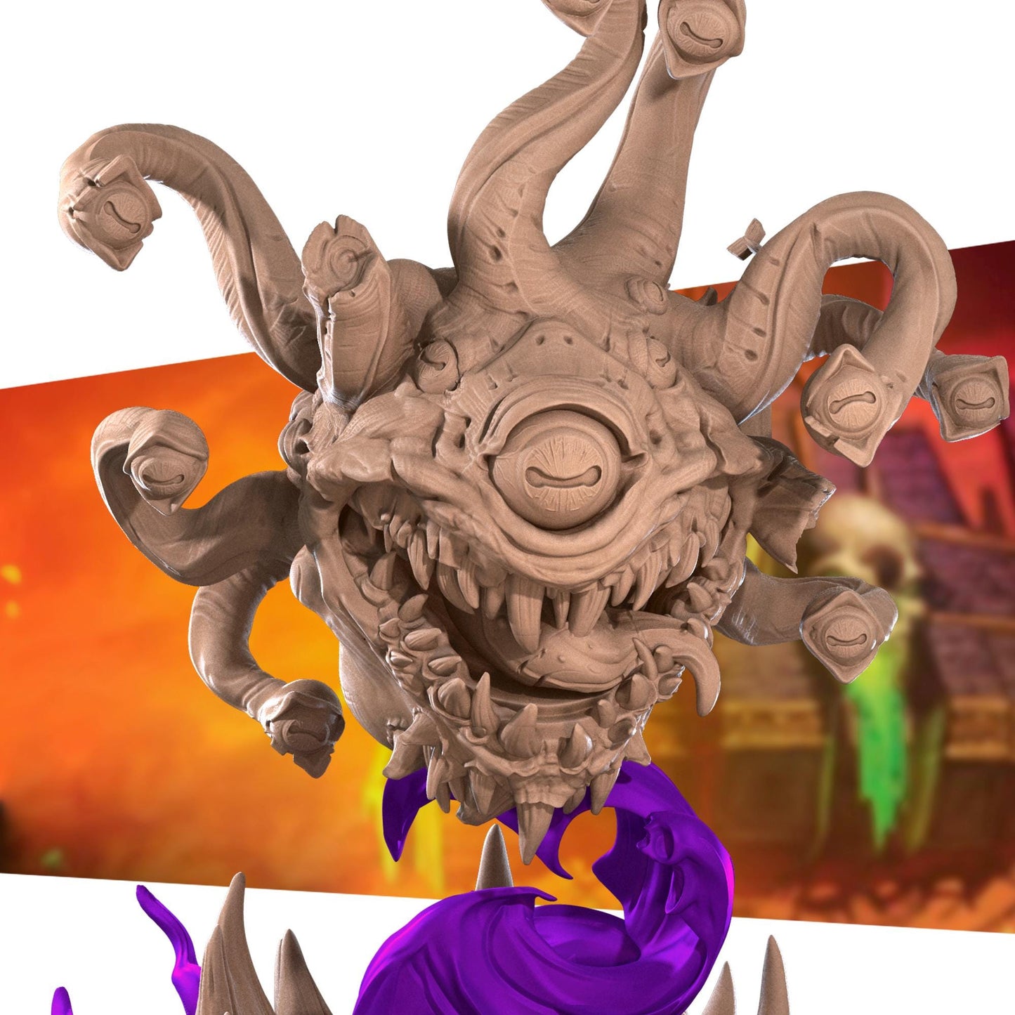 Prison Boss - Beholder (Large) - Tabletop Figure for Dungeons & Dragons, DnD, Pathfinder RPGs, TTRPG