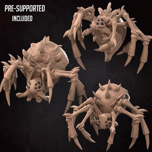 Arachnophobia Spider Pack (Bundle) - Tabletop Figure for Dungeons & Dragons, DnD, Pathfinder RPGs, TTRPG