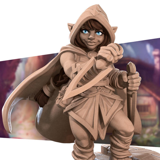 Halfling Rogue (Medium) - Tabletop Figure for Dungeons & Dragons, DnD, Pathfinder RPGs, TTRPG