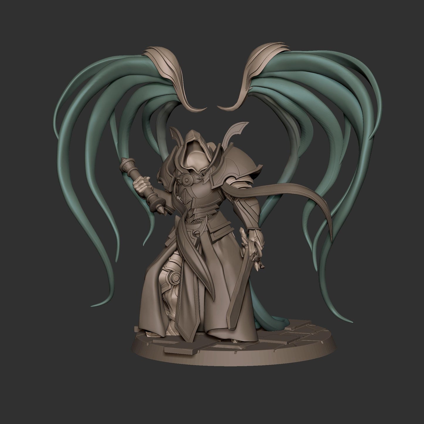 Seraphim Of Fate (Large) - Tabletop Figure for Dungeons & Dragons, DnD, Pathfinder RPGs, TTRPG