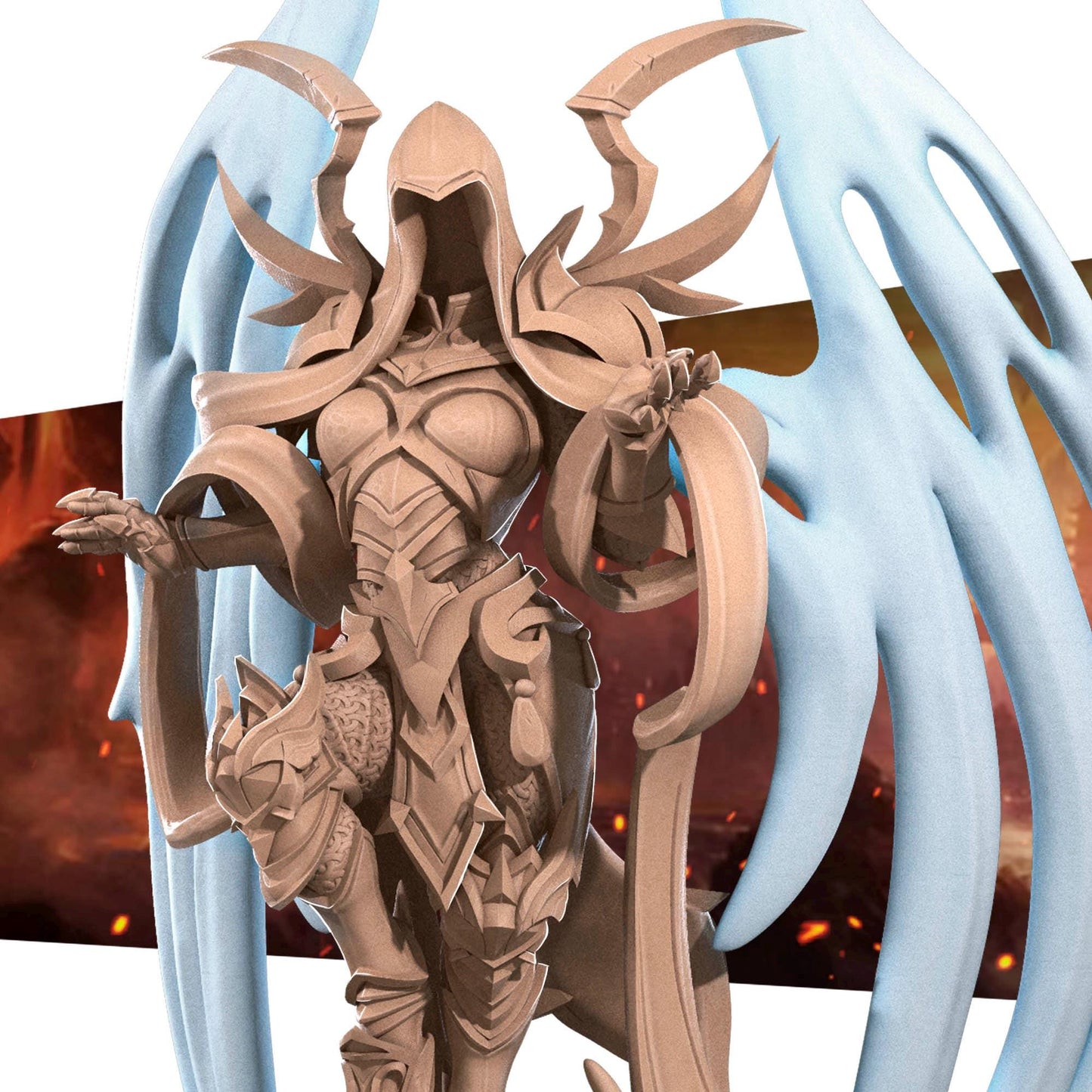 Seraphim Of Hope (Large) - Tabletop Figure for Dungeons & Dragons, DnD, Pathfinder RPGs, TTRPG