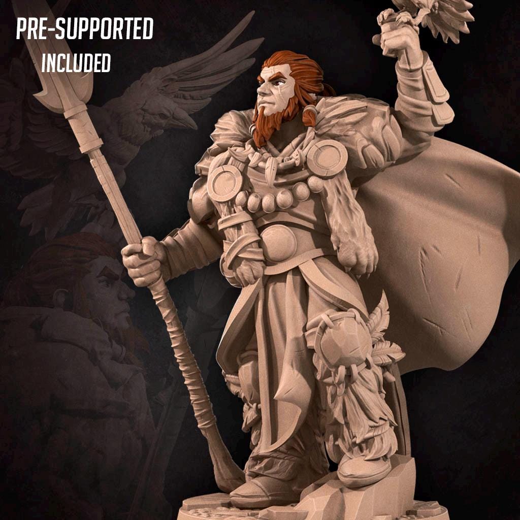 Hero Druid (Medium) - Tabletop Figure for Dungeons & Dragons, DnD, Pathfinder RPGs, TTRPG