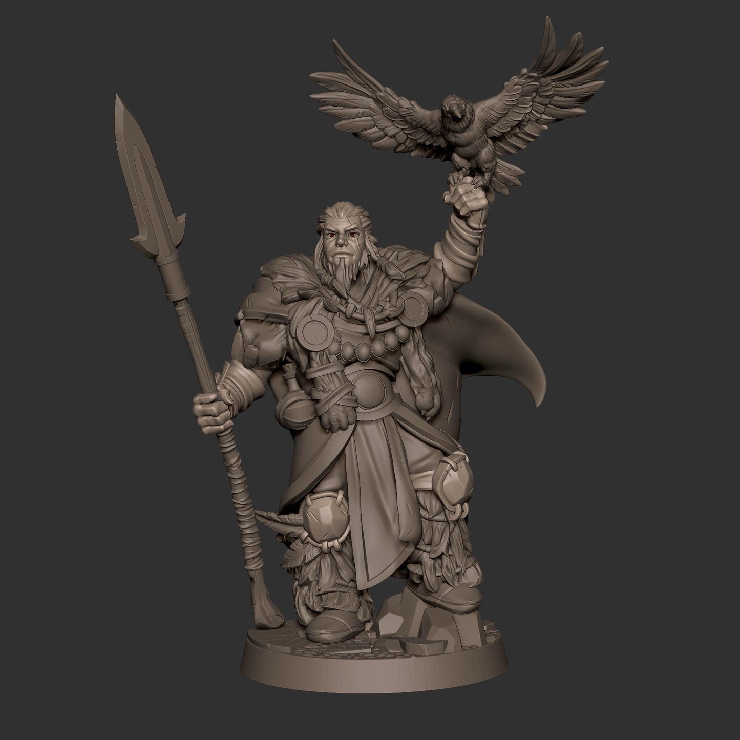 Hero Druid (Medium) - Tabletop Figure for Dungeons & Dragons, DnD, Pathfinder RPGs, TTRPG