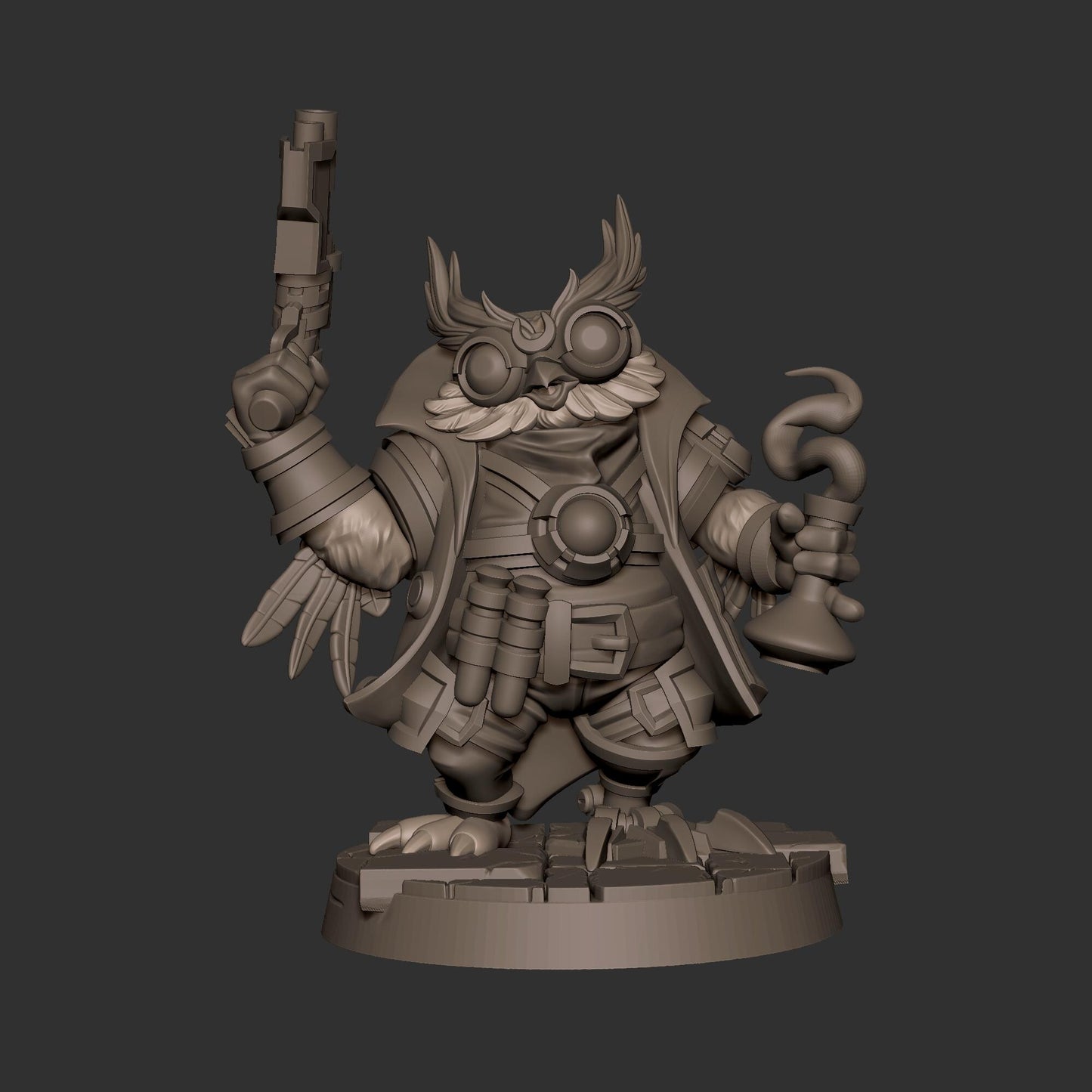 Owlfolk Artificer (Medium) - Tabletop Figure for Dungeons & Dragons, DnD, Pathfinder RPGs, TTRPG