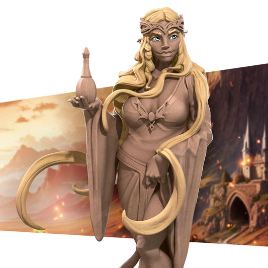 Gabriela, Lady Of Light (Medium) - Tabletop Figure for Dungeons & Dragons, DnD, Pathfinder RPGs, TTRPG