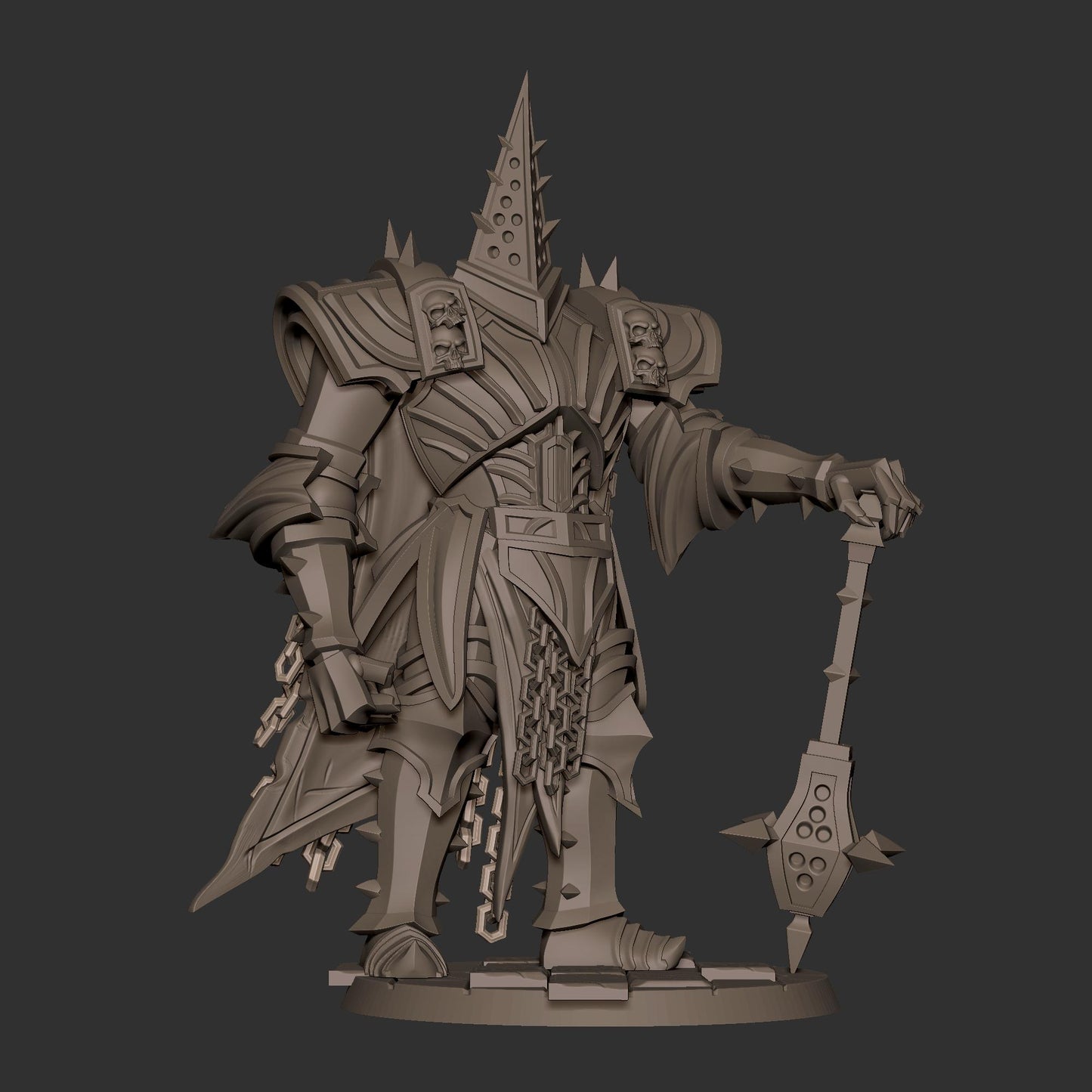 Penitent Knight (Large) - Tabletop Figure for Dungeons & Dragons, DnD, Pathfinder RPGs, TTRPG