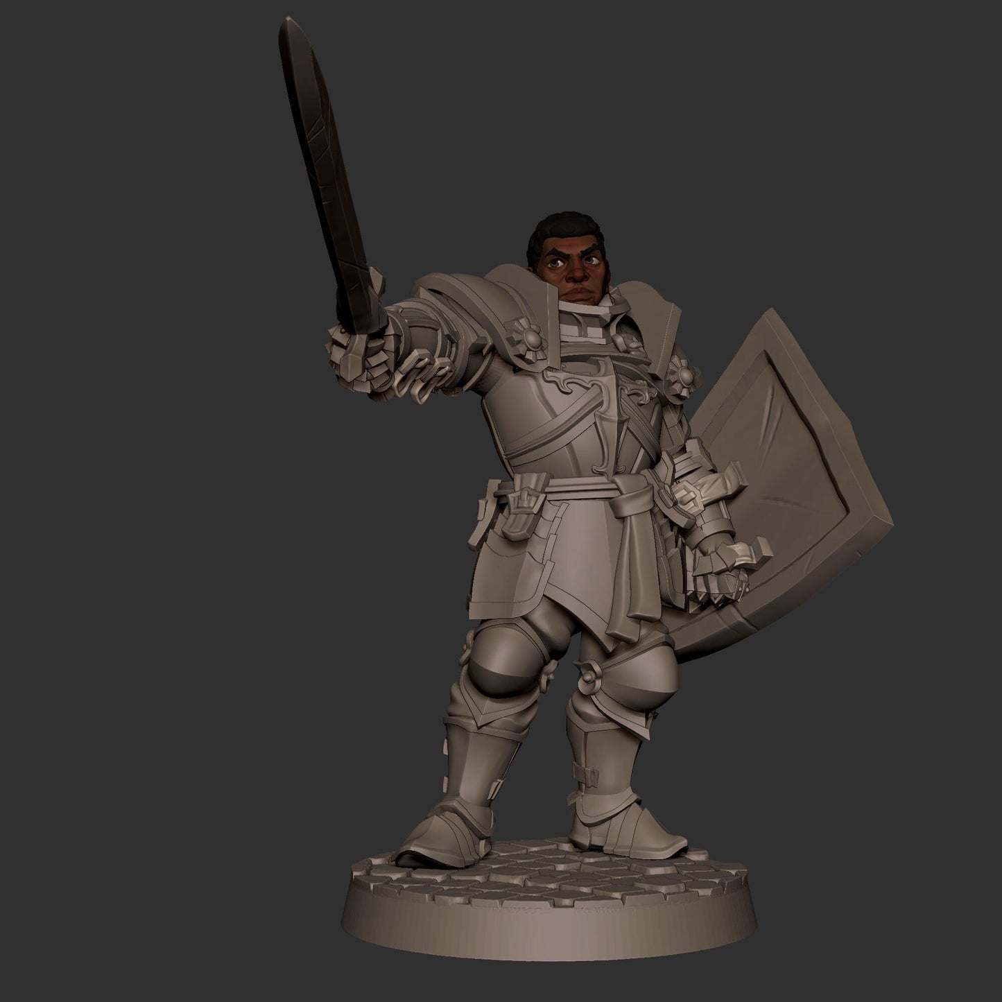 Hero Paladin (Medium) - Tabletop Figure for Dungeons & Dragons, DnD, Pathfinder RPGs, TTRPG