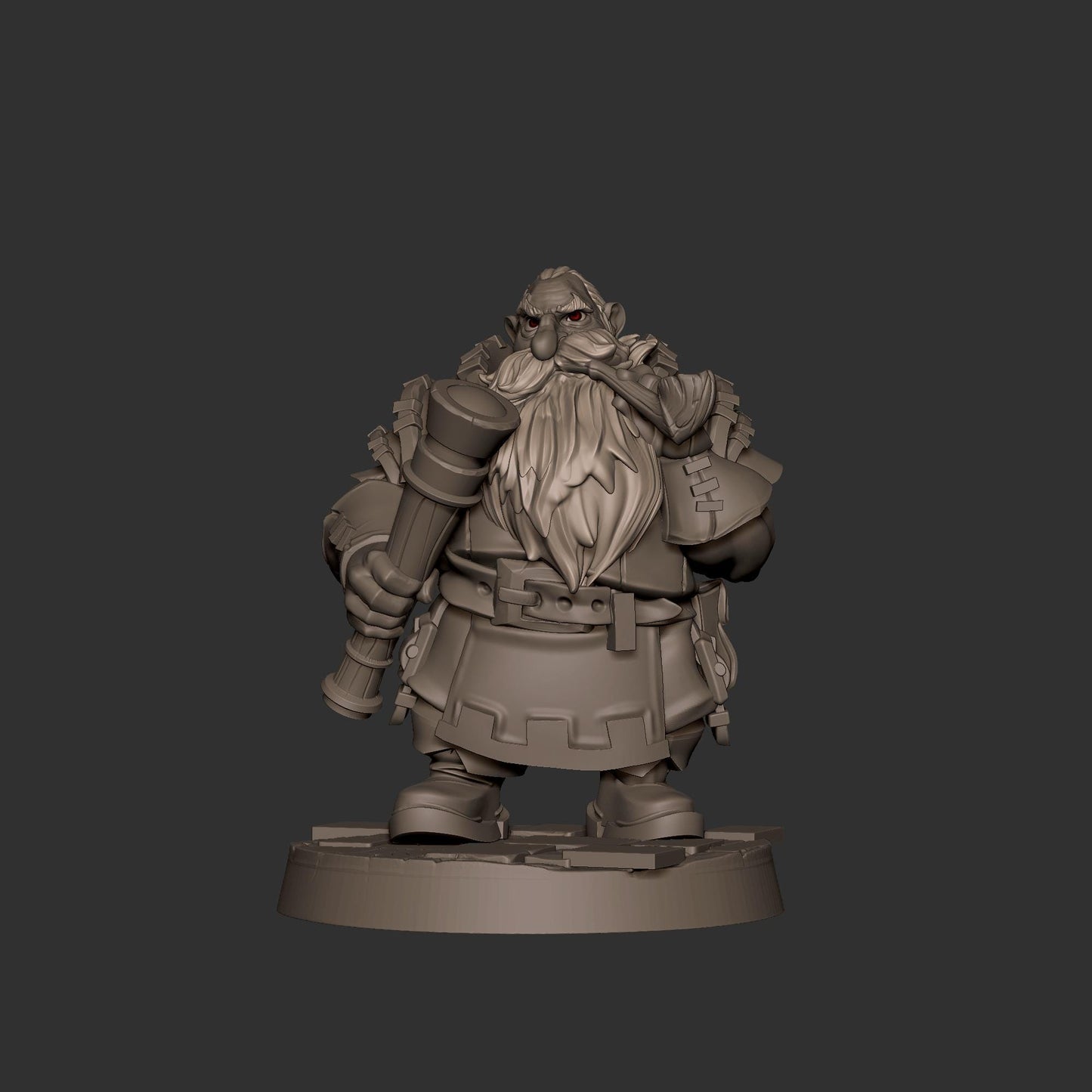 Dwarf Watchman (Medium) - Tabletop Figure for Dungeons & Dragons, DnD, Pathfinder RPGs, TTRPG