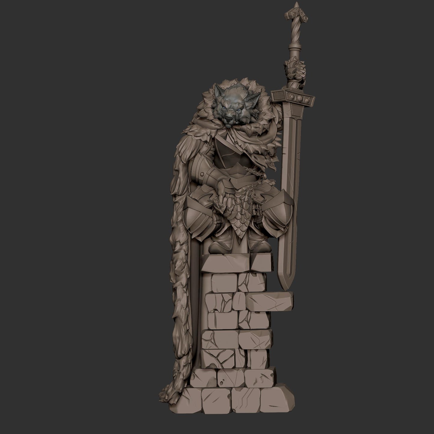 Raidd, The Guardian (Medium) - Tabletop Figure for Dungeons & Dragons, DnD, Pathfinder RPGs, TTRPG