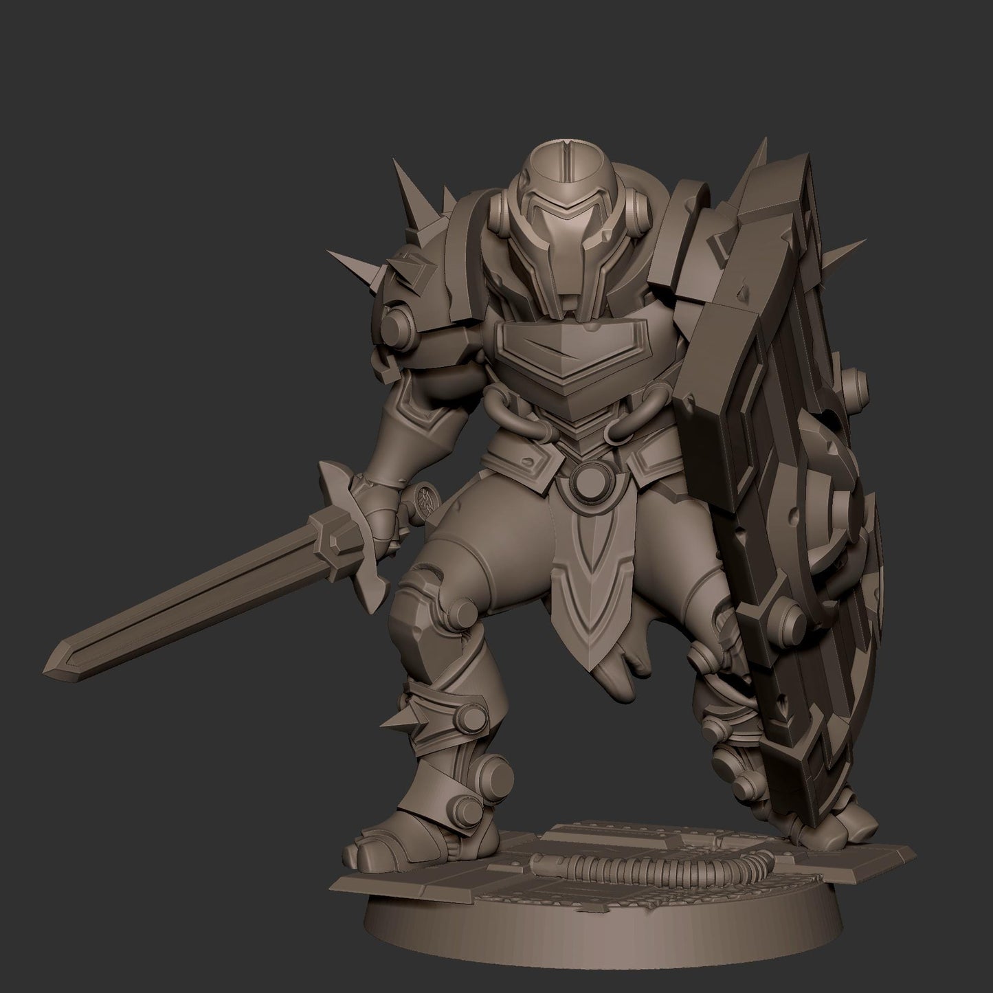 Warforged Warrior (Medium) - Tabletop Figure for Dungeons & Dragons, DnD, Pathfinder RPGs, TTRPG