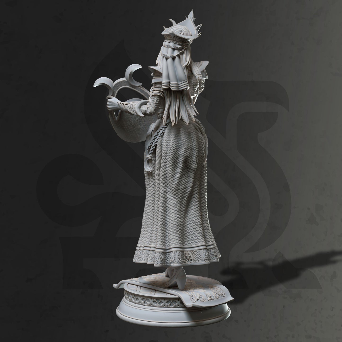 Lunar Goddess - Glanbeli (Medium) - Tabletop Figure for Dungeons & Dragons, DnD, Pathfinder RPGs, TTRPG