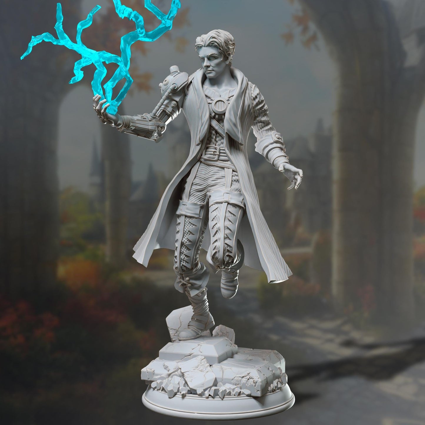 Clockwork Artificer - Mettarion - 3D Printed Tabletop Figure for Dungeons & Dragons, DnD, Pathfinder RPGs, TTRPG