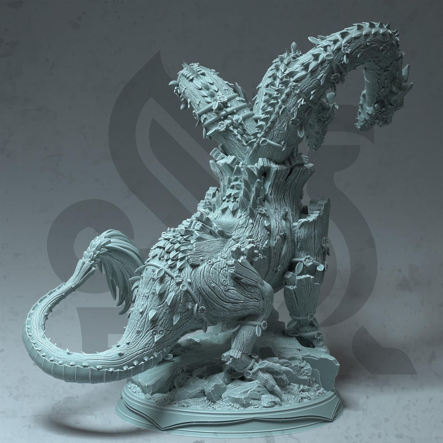 Fey Touched Hydra - Volitra (Large) - 3D Printed Tabletop Figure for Dungeons & Dragons, DnD, Pathfinder RPGs, TTRPG