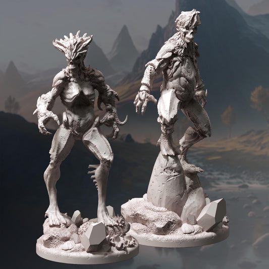 Riverstalkers - Ertkener (Bundle) - 3D Printed Tabletop Figure for Dungeons & Dragons, DnD, Pathfinder RPGs, TTRPG