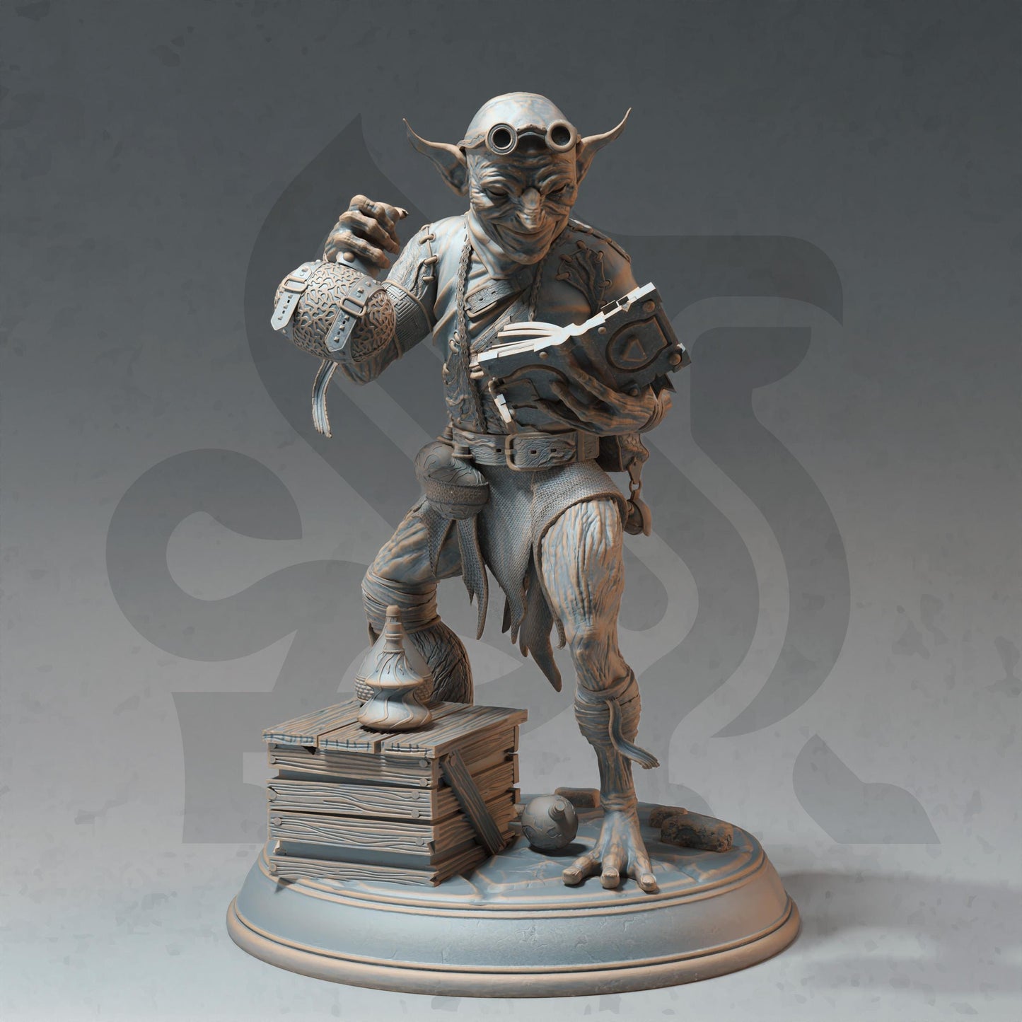 Mana Goblin Trio - Alchemist, Sorcerer, Loot (Bundle) - 3D Printed Tabletop Figure for Dungeons & Dragons, DnD, Pathfinder RPGs, TTRPG