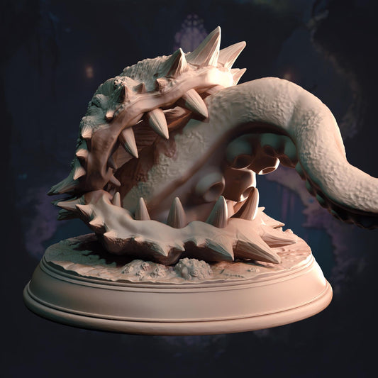 Clam Mimic - Shelldon (Medium) - 3D Printed Tabletop Figure for Dungeons & Dragons, DnD, Pathfinder RPGs, TTRPG