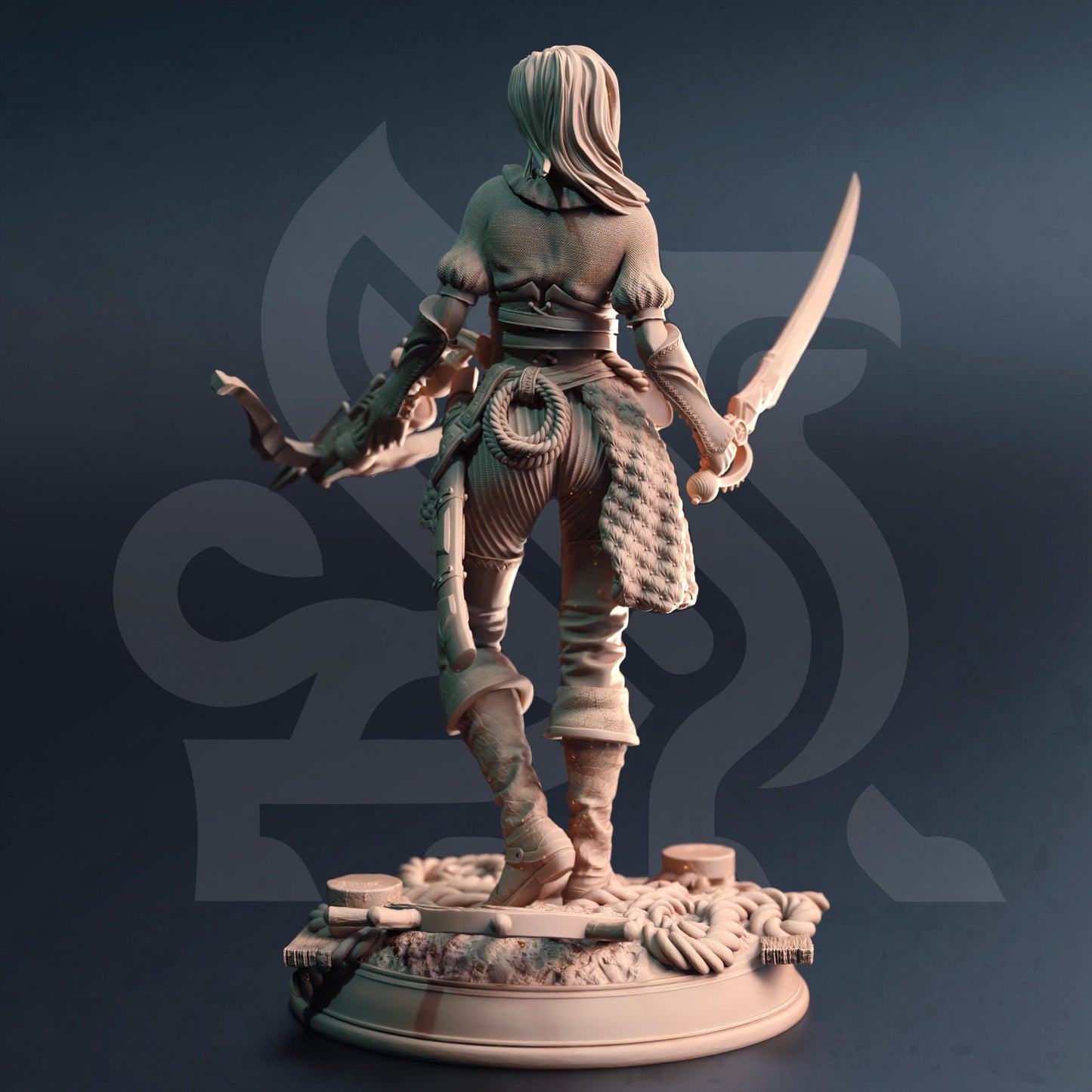 Sea Elf Corsair - Filandira (Medium) - Tabletop Figure for Dungeons & Dragons, DnD, Pathfinder RPGs, TTRPG