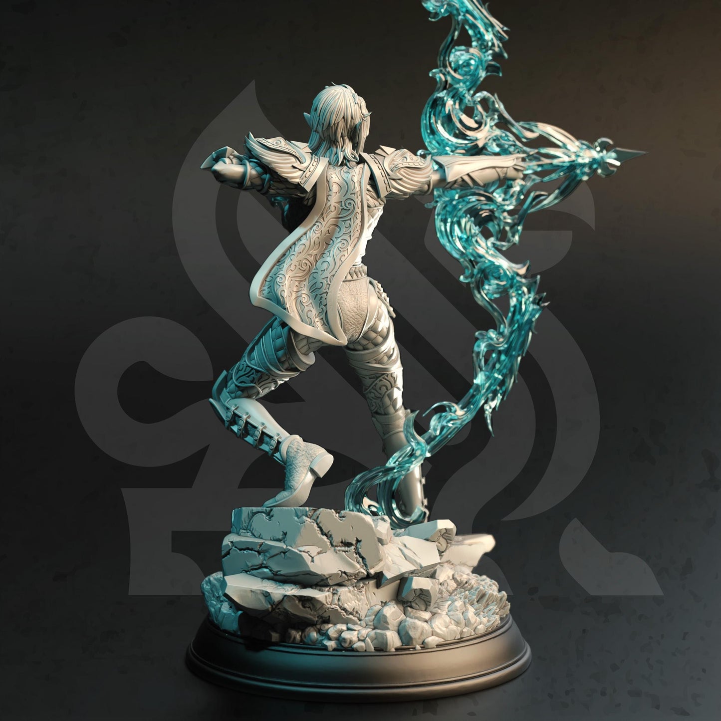 High Elf Arcane Archer - Eldiara (Medium) - Tabletop Figure for Dungeons & Dragons, DnD, Pathfinder RPGs, TTRPG