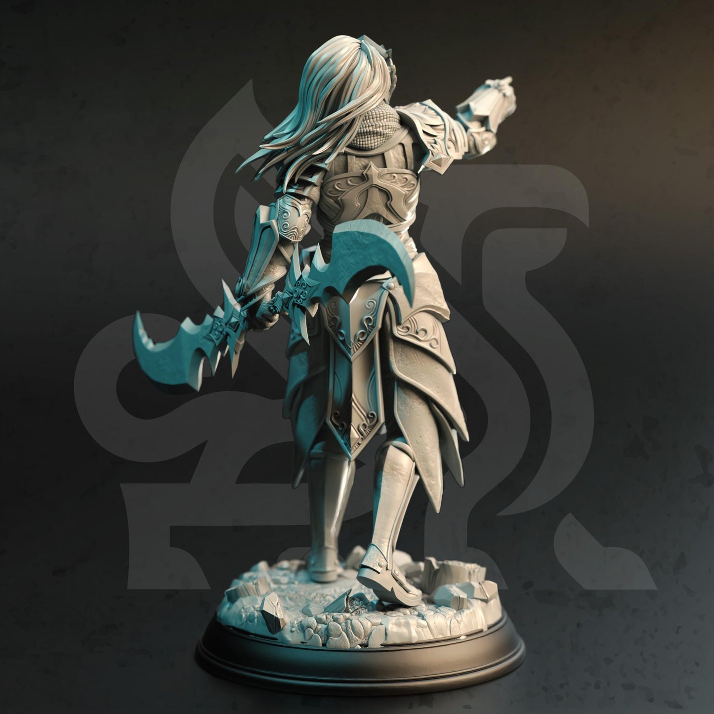 High Elven Commander - Cyrindeth (Medium) - Tabletop Figure for Dungeons & Dragons, DnD, Pathfinder RPGs, TTRPG