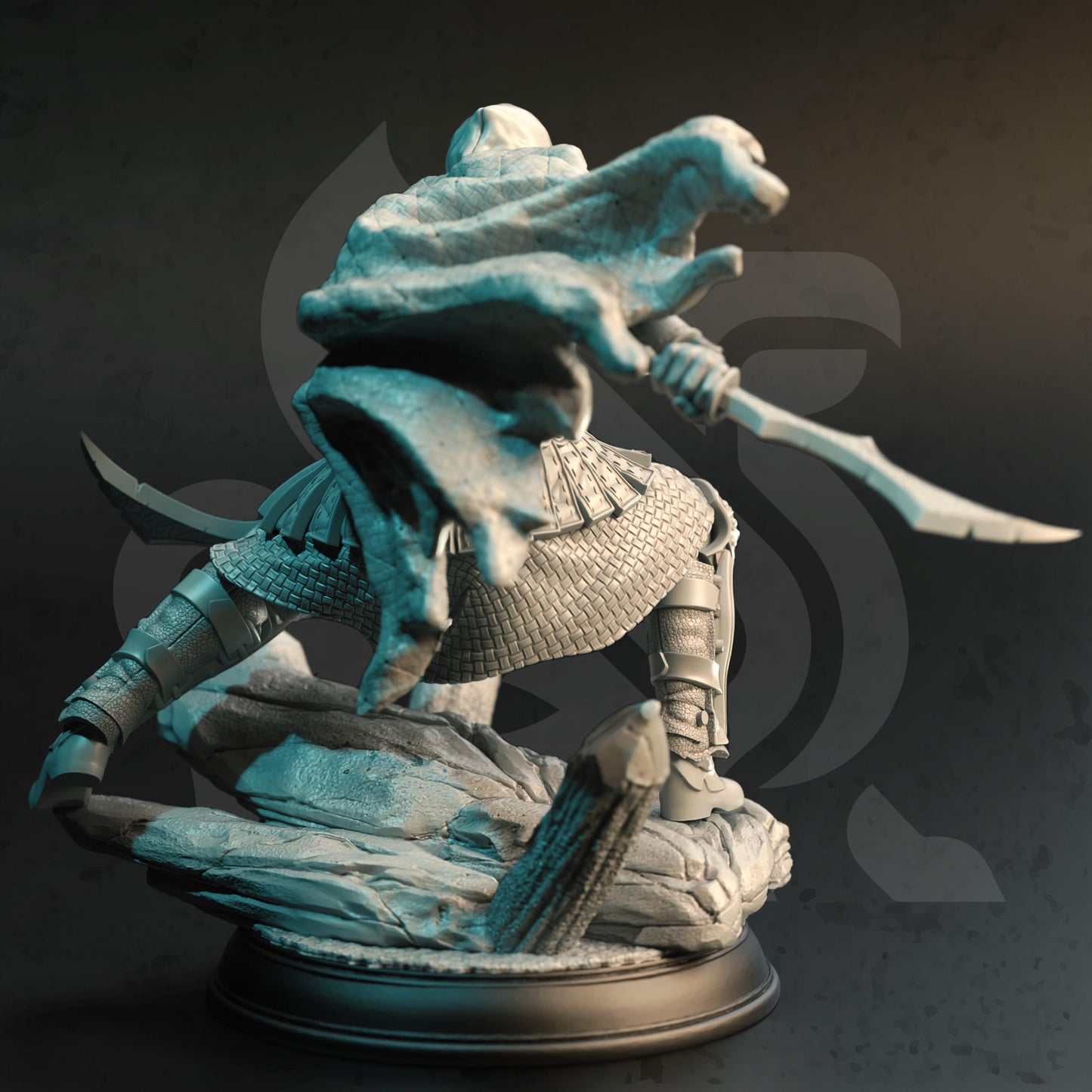 Master Assassin Rogue - Serran - 3D Printed Tabletop Figure for Dungeons & Dragons, DnD, Pathfinder RPGs, TTRPG