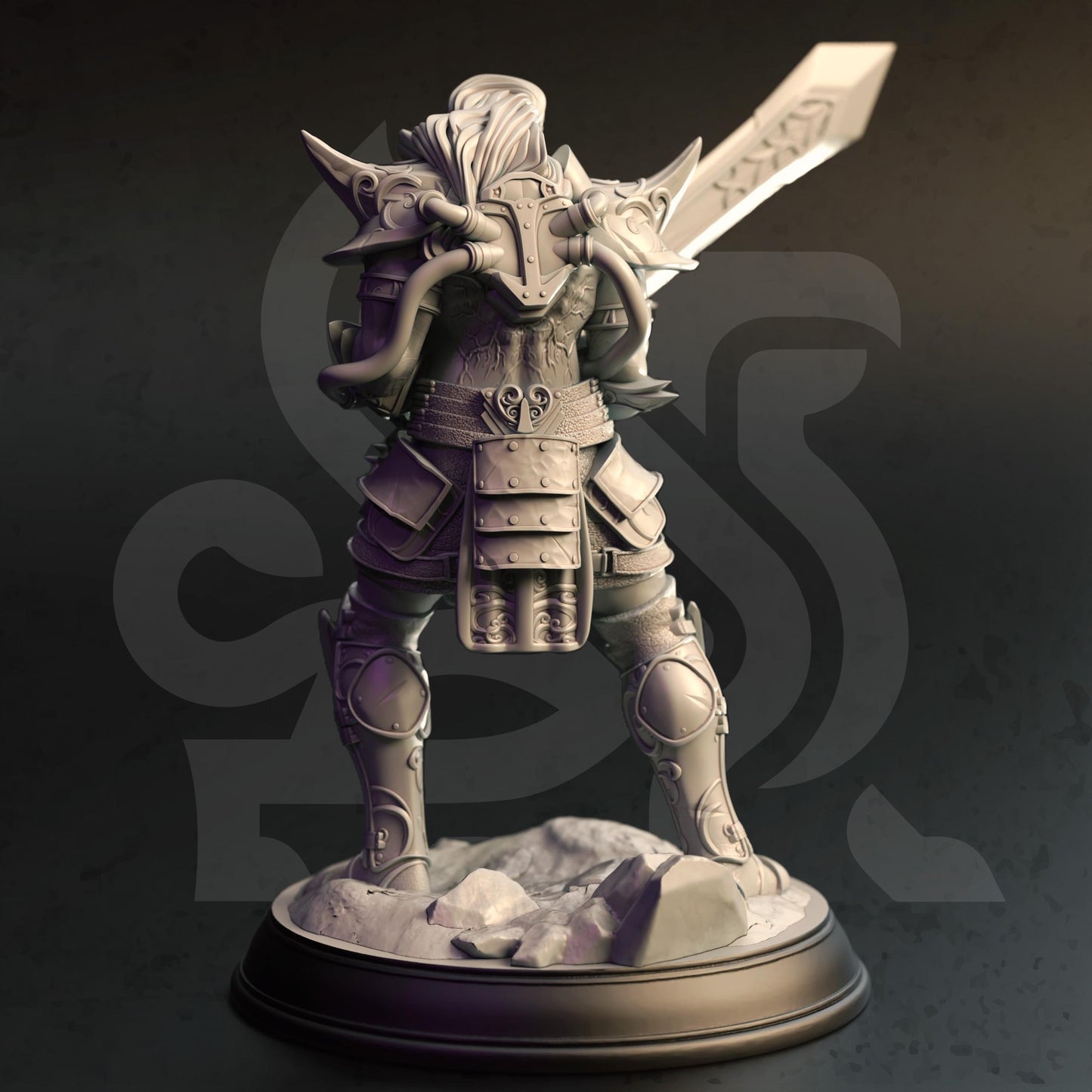 Arcane Infused Barbarian - Charys (Medium) - 3D Printed Tabletop Figure for Dungeons & Dragons, DnD, Pathfinder RPGs, TTRPG