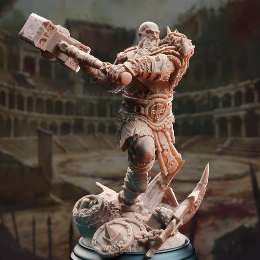 Human Giant Barbarian - Froth the Furious - 3D Printed Tabletop Figure for Dungeons & Dragons, DnD, Pathfinder RPGs, TTRPG