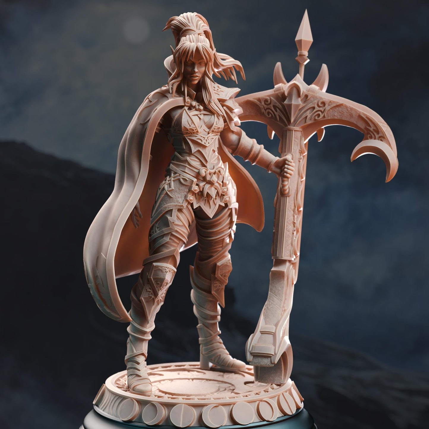 Drow Moonlight Ranger - Exrin Nvata (Medium) - Tabletop Figure for Dungeons & Dragons, DnD, Pathfinder RPGs, TTRPG