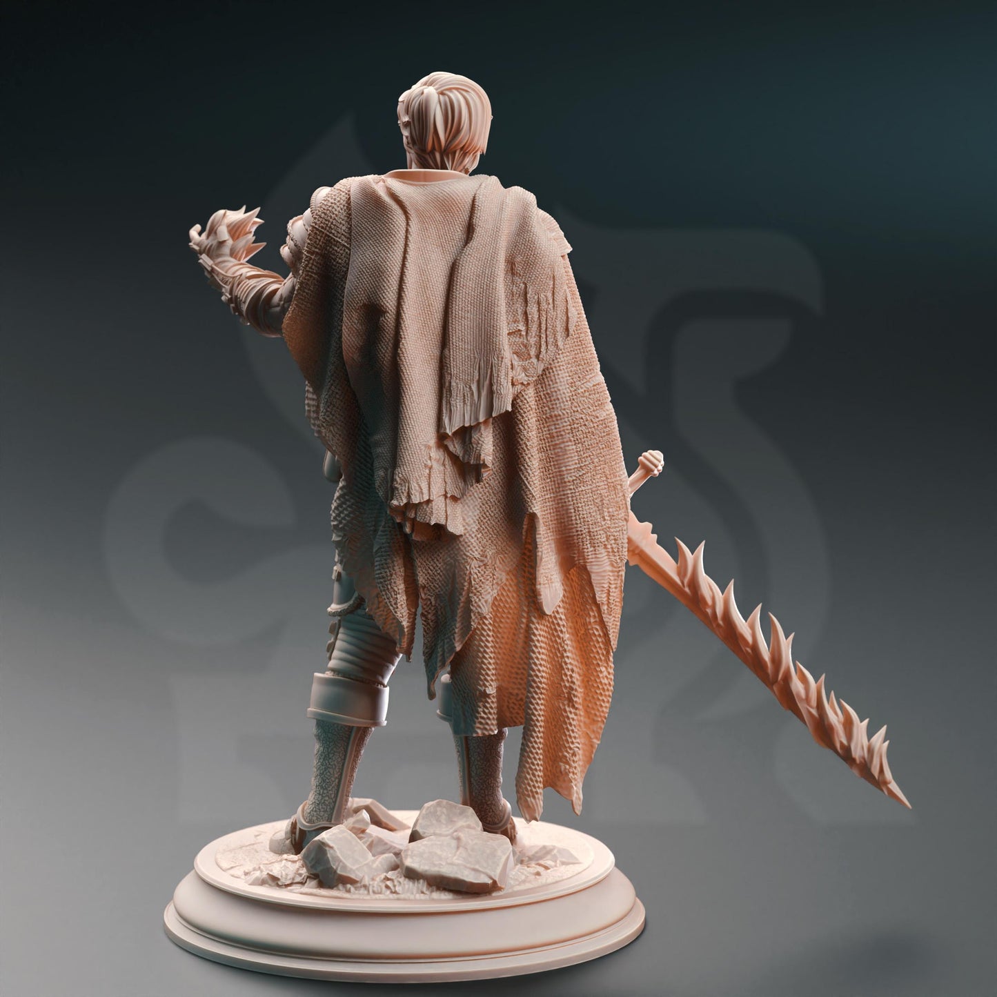 Human Psionic Spellsword - Henry the Punished (Medium) - Tabletop Figure for Dungeons & Dragons, DnD, Pathfinder RPGs, TTRPG