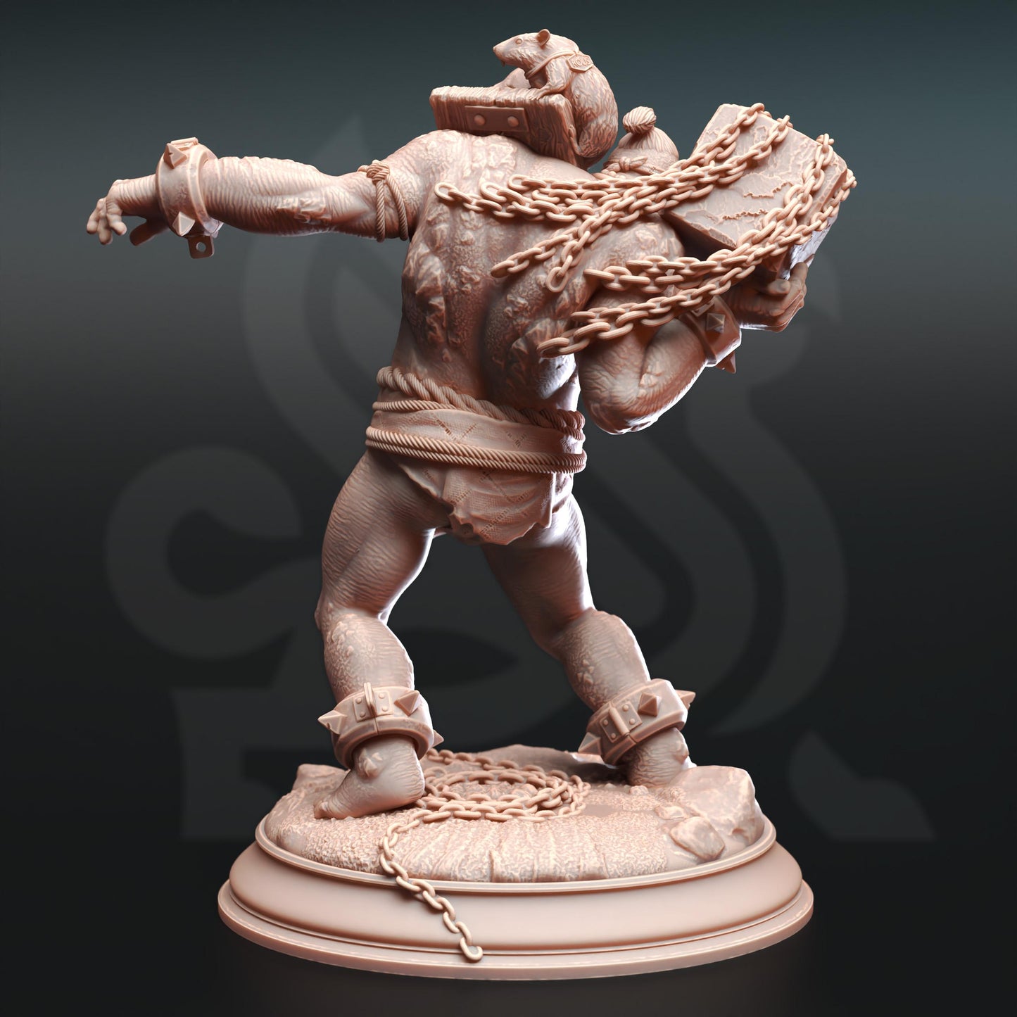 Ettin Savages - Droggod Tribe (Bundle) - 3D Printed Tabletop Figure for Dungeons & Dragons, DnD, Pathfinder RPGs, TTRPG