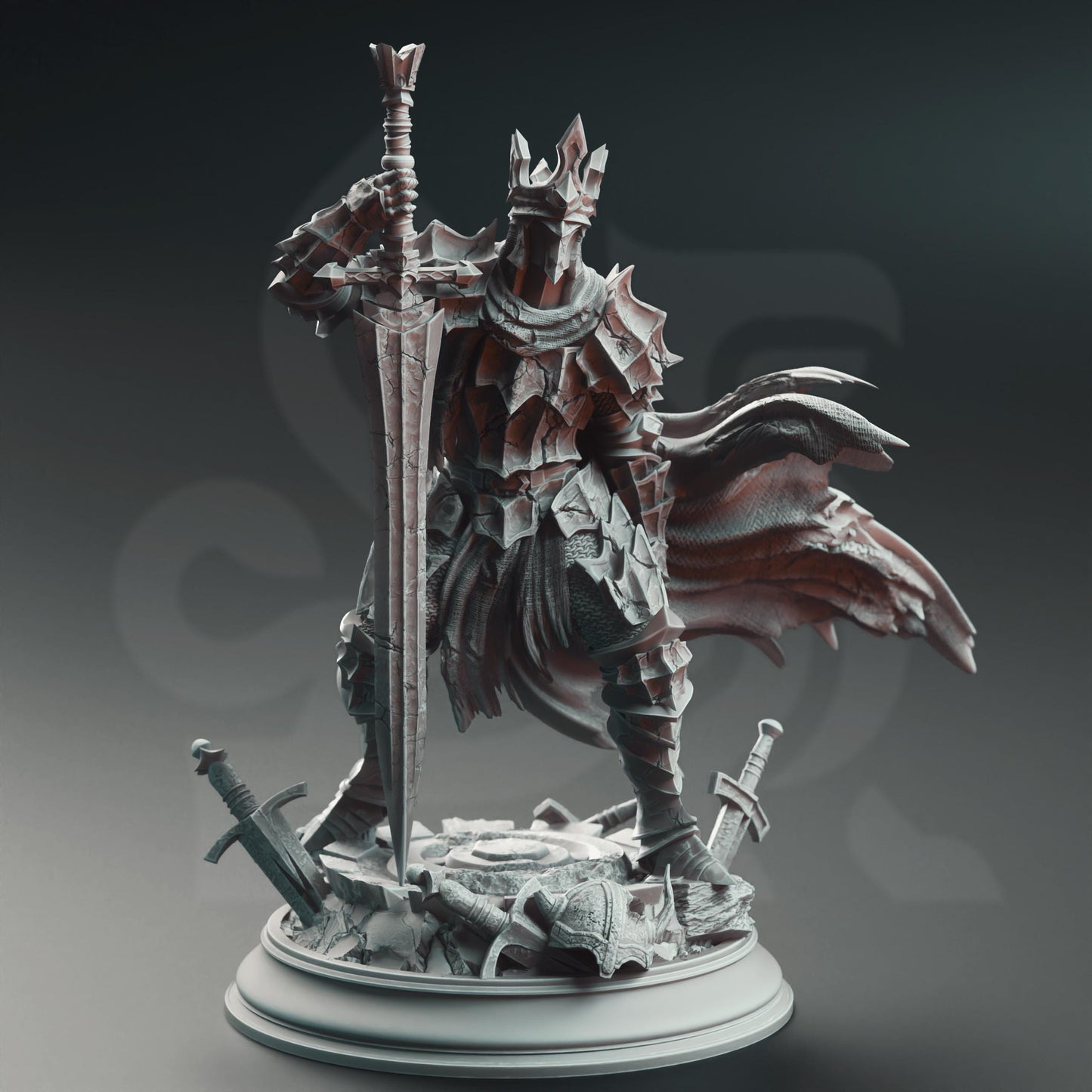 Void Knight - Ser Elias the Forgotten (Medium) - Tabletop Figure for Dungeons & Dragons, DnD, Pathfinder RPGs, TTRPG