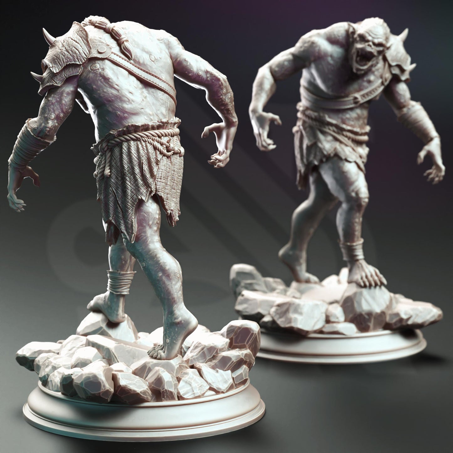 Trogg Cannibals (Bundle) - 3D Printed Tabletop Figure for Dungeons & Dragons, DnD, Pathfinder RPGs, TTRPG