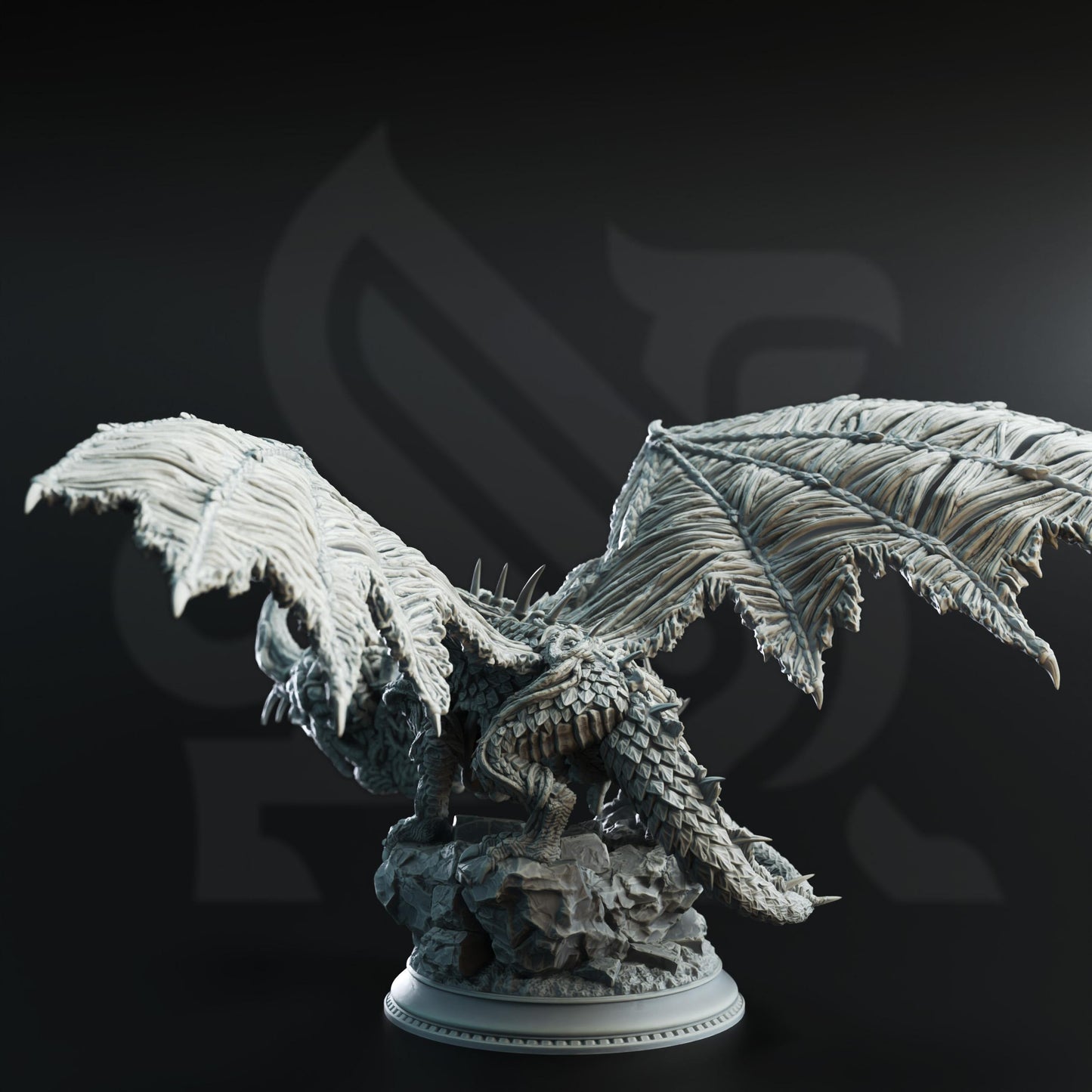 Eldritch Flayed Dragon - Midorius the Remade (Huge) - 3D Printed Tabletop Figure for Dungeons & Dragons, DnD, Pathfinder RPGs, TTRPG