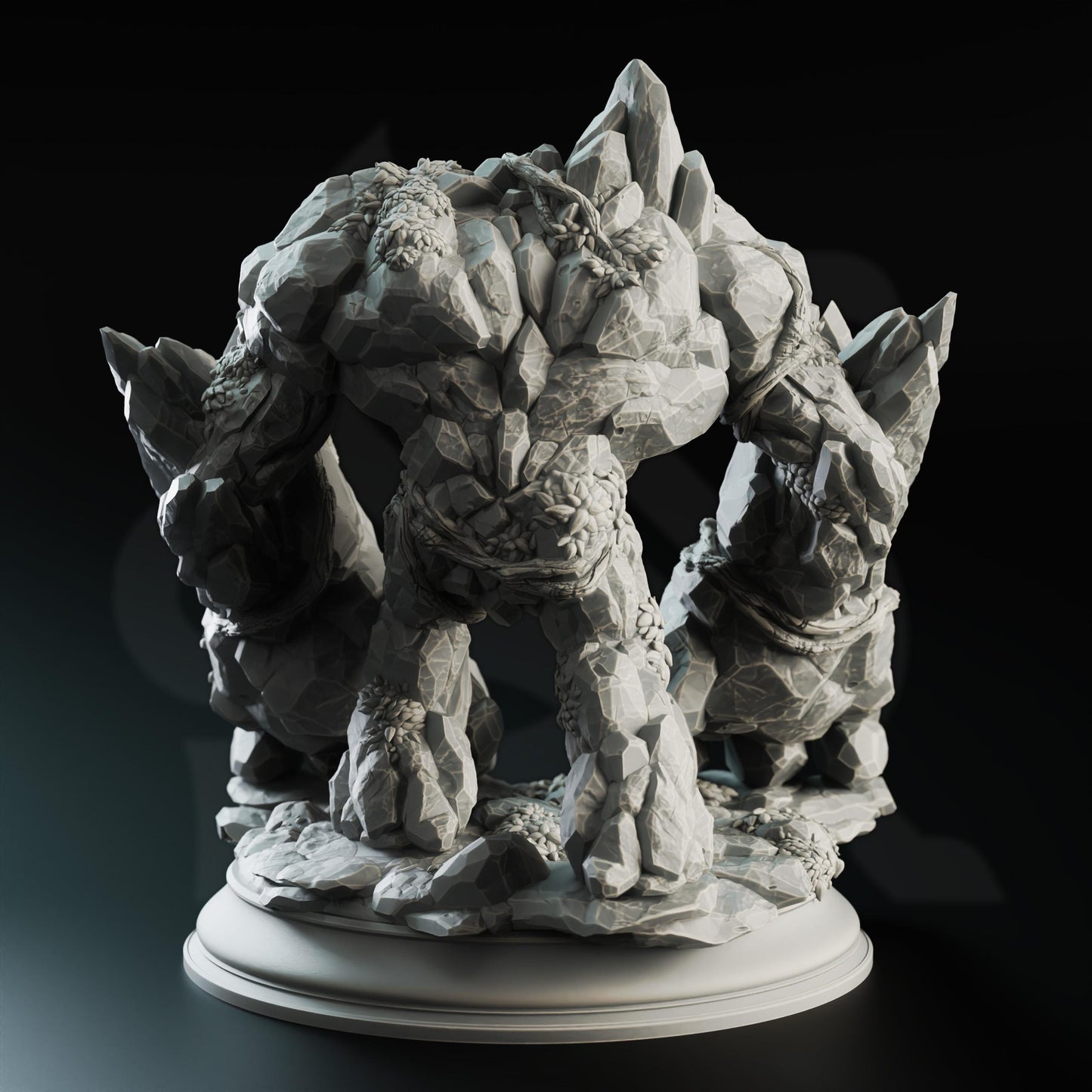 Elemental Golems - The Three Faces (Bundle) - 3D Printed Tabletop Figure for Dungeons & Dragons, DnD, Pathfinder RPGs, TTRPG