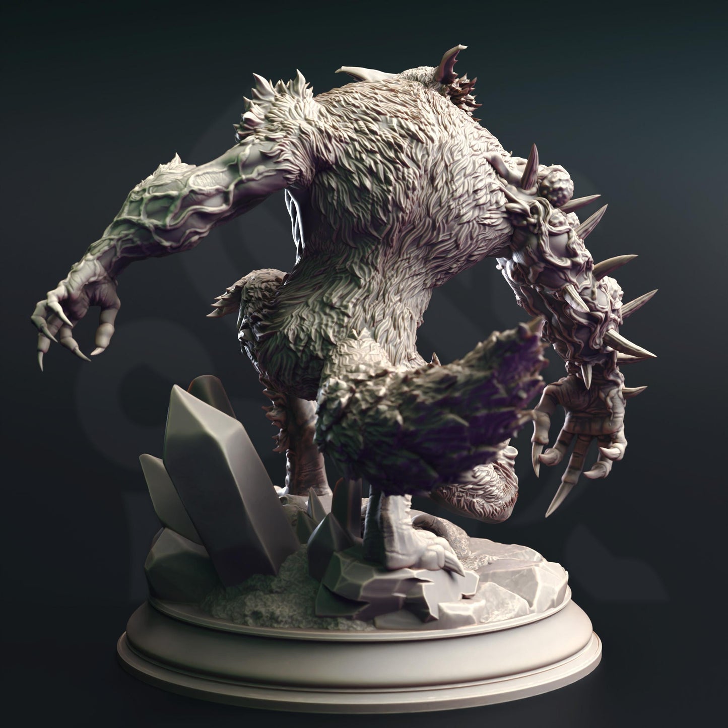 Werewolf Abomination - Bloodclaw (Large) - 3D Printed Tabletop Figure for Dungeons & Dragons, DnD, Pathfinder RPGs, TTRPG